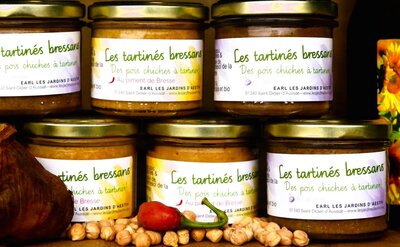 Tartinade de pois chiche ail noir