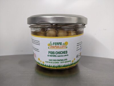 Petite conserve de pois chiches bio