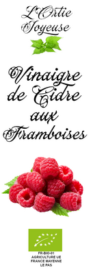 Vinaigre de cidre aux framboises