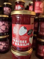 Confiture fraises & basilic 250 gr