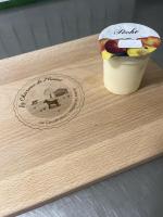 Fromage blanc -chèvres- à la peche