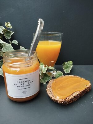 Caramel beurre fruit de la passion