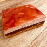 Entremet rhubarbe fraise