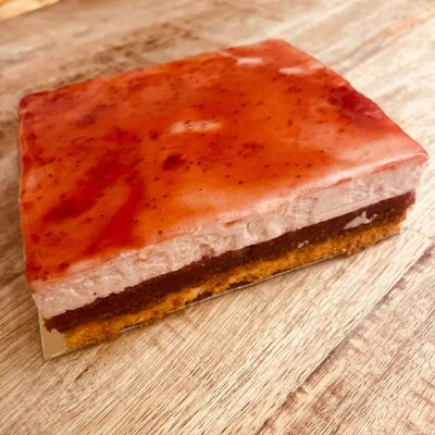 Entremet rhubarbe fraise