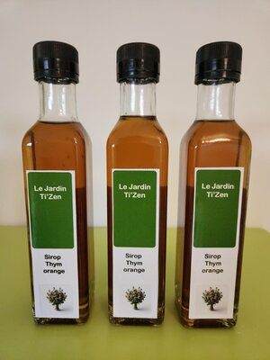 Sirop de thym orange