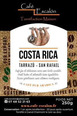 Café costa rica tarrazú en grains