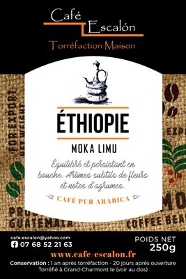 Moka éthiopie terroir limu en grain