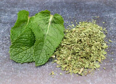 Menthe poivrée en paillette pot à épices