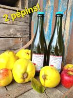 2 pépins , cidre coings-pommes