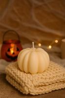 Bougie décorative citrouille