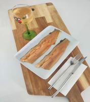 Truite blanche fumée à chaud