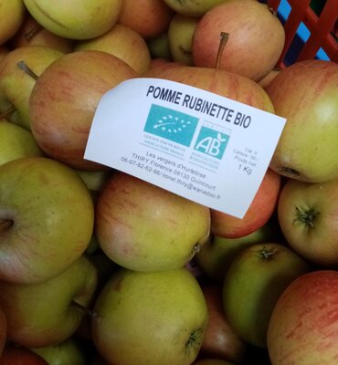 Pomme rubinette  bio sac 3 kg