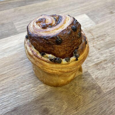 Brioche feuilletée aux pépites de chocolat