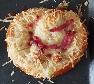 Bretzel gratiné