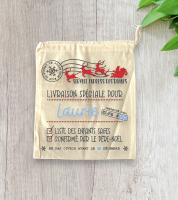 Hotte de noël personnalisée