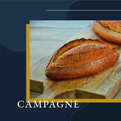 Pain de campagne tranché