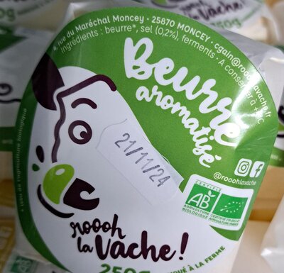 Beurre fleur de sel aux épices 125g