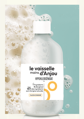 Vaisselle mains d'anjou hypoallergénique 0,5l