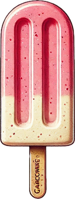 Lot de 6 esquimauve coque framboise