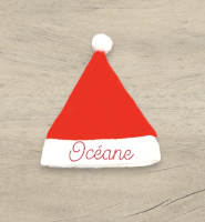 Bonnet de noël personnalisé enfant