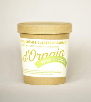 Sorbet poire-chocolat