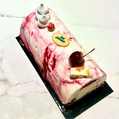 Bûche glacée : l'amarena