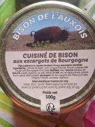 Cuisiné de bison aux escargots de bourgogne