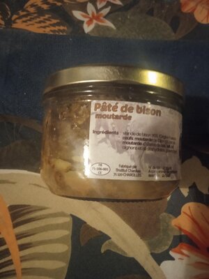 Pâtés  de bison  moutarde - 80g