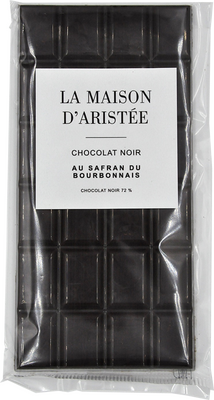 Chocolat noir 72% au safran du bourbonnais