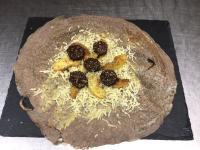 Galette de blé noir boudin noir et pommes