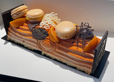 Bûche clémentine marron 8 personnes