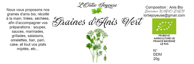 Anis vert graines recharge