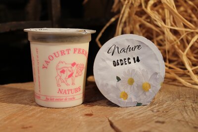 Yaourt nature fermier