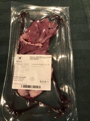 Cœur d'agneau tranché