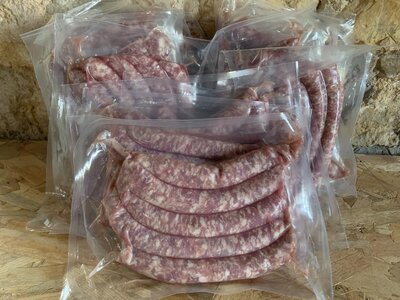 Colis saucisse 5kg - porc plein air