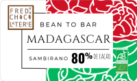 Chocolat 'bean to bar' de madagascar 80%