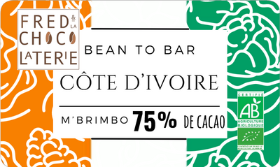 Chocolat 'bean to bar' de côte d'ivoire 75%