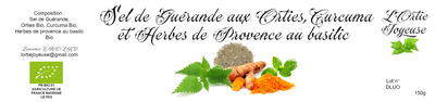 Sel de guérande curcuma hp basilic ortie