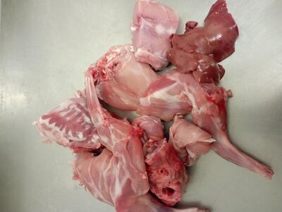 Lapin découpé