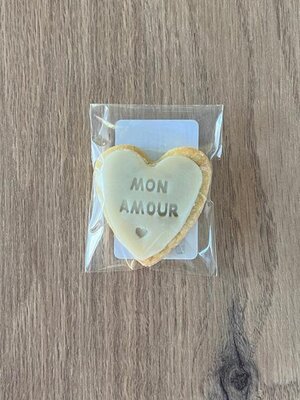 Biscuit sablé 'mon amour'