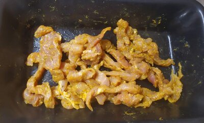 émincés de porc au curry
