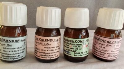 Huiles de massage calendula