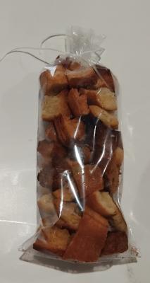 Croûtons de pain pour soupes ou salades