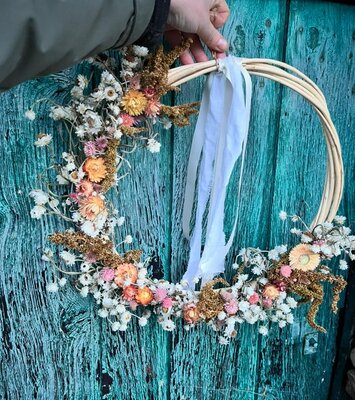 Couronne fleurs séchées 4