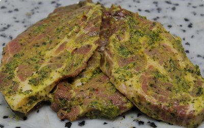 Cotes filet marinade ail des ours x2
