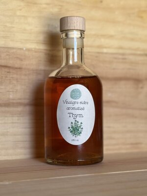Vinaigre de cidre aromatisé thym