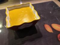 Velouté lentilles corail butternut, lait coco