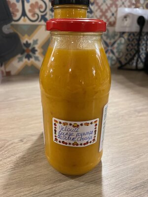 Velouté courge chorizo pomme de terre