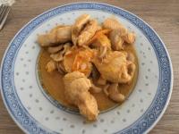 Poulet 🐓mijoté aux poivrons, noix de cajou