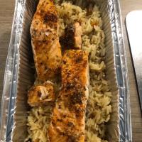 Pavé de saumon grillé 🐟 et son riz pilaf